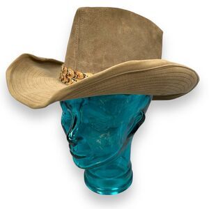 Resistol Stagecoach Cowboy Hat Men’s 7 Brown Wide Brim Western Suede Leather
